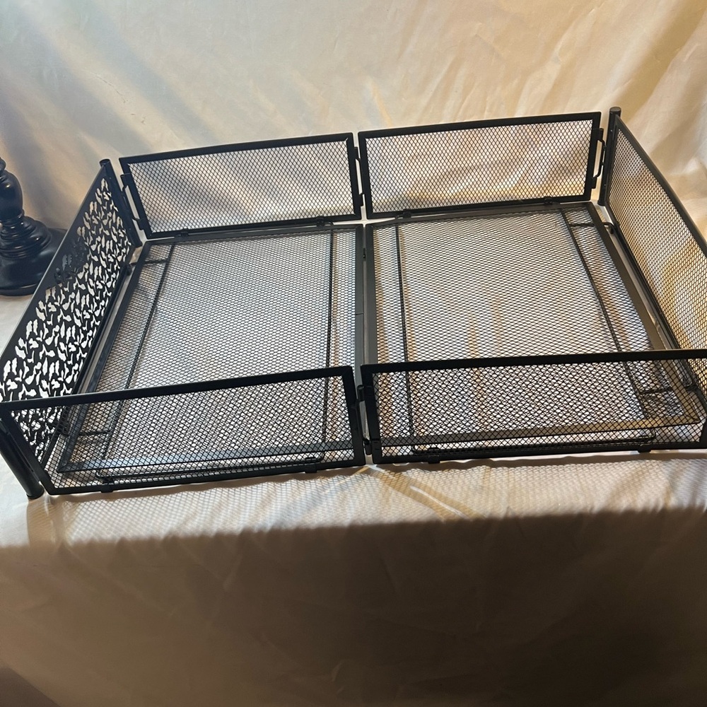 Black Metal Mesh underbed storage
